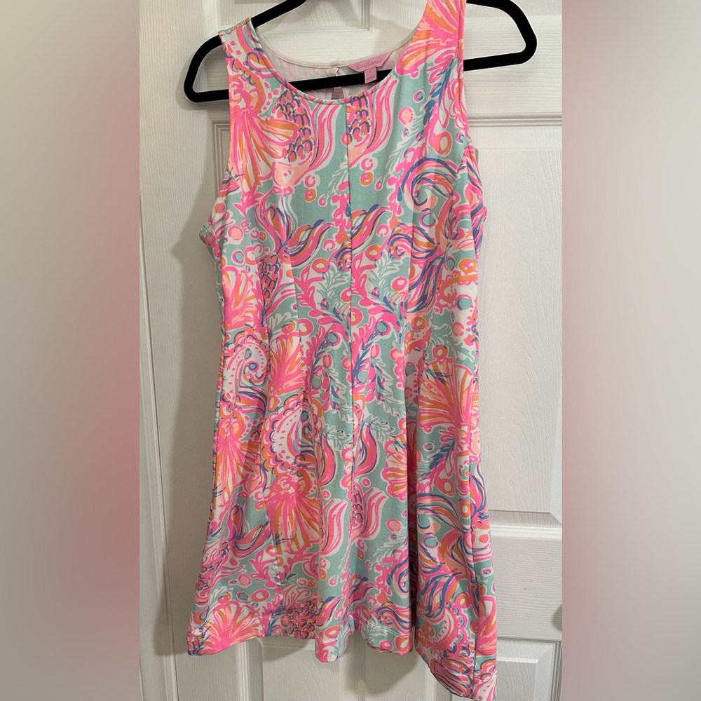 Lilly Pulitzer “Felicity” Fit & Flare Dress Style 20423 Size L